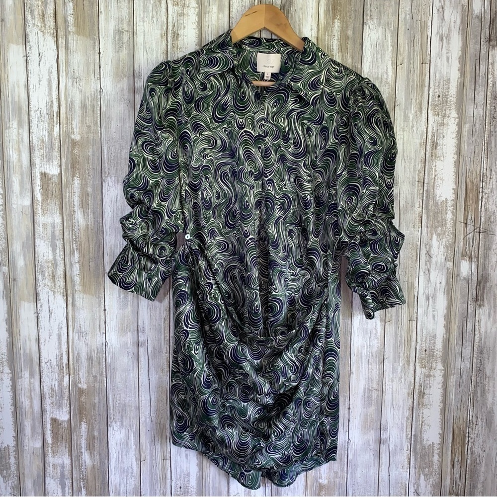 NWT Cinq à Sept Janine Faux Wrap Mini Dress Size 4 - Picture 2 of 7